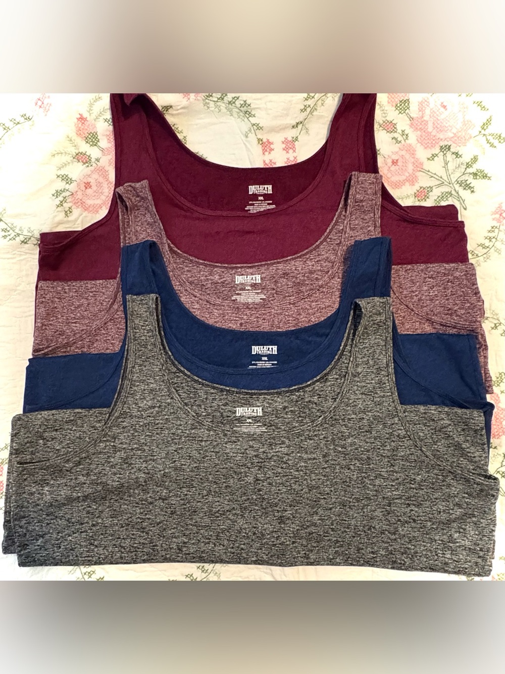 Duluth Trading Co. No-Yank Plushcious Tank Top Bundle - Set of 4 XXL